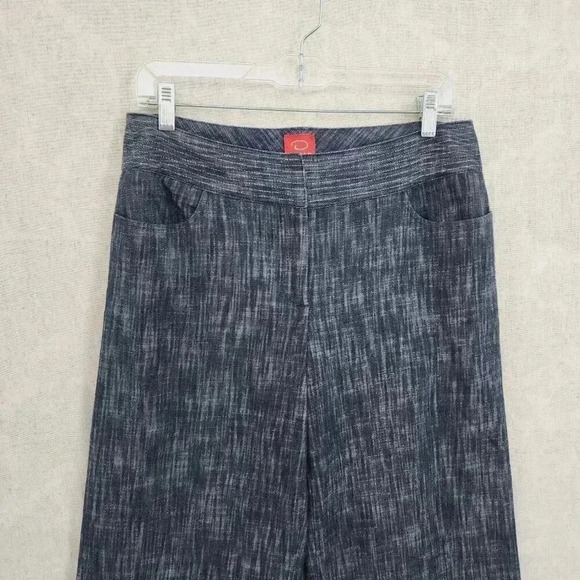 Oscar de la Renta Chambray Flare Leg Women's Pants 8 3517P - Picture 3 of 7